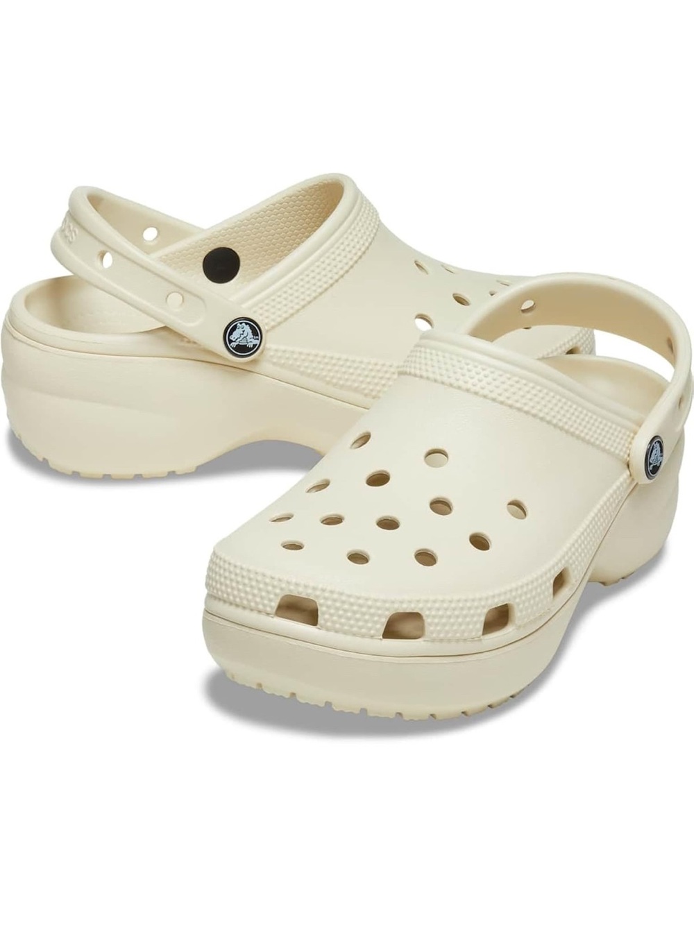 CROCS Women's Classic Platform Clog in Cream